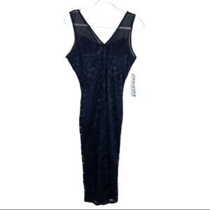 Almost Famous Sleeves Embroidered Lace Dress NWT Size L